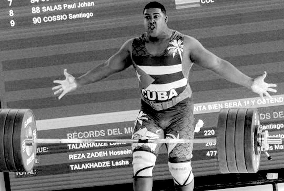 A picture of a professional Cuban National Weightlifter to highlight 3 things learned from A Cuban National team psychologist.