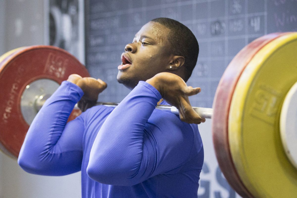 Fabion Foote hopes work in the gym, focusing on the lifting techniques that translate to football, will overcome a size disadvantage at defensive tackle.