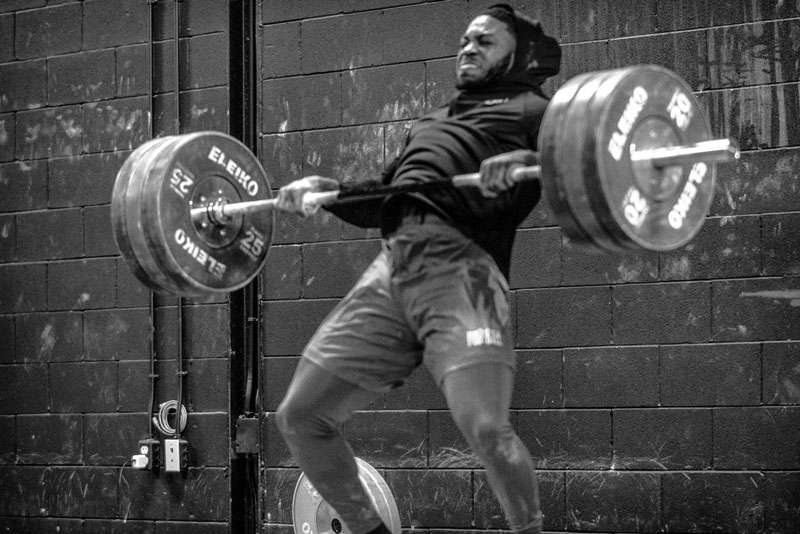 Wayne Moore CFL Power Cleans at LPS Athletic Centre